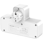 adaptor priza ldnio se2337, 2 prize, 2 x usb-a, 1x usb-c, incarcare rapida qc 3.0, 10a