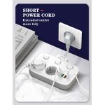 prelungitor ldnio se2435, 2 prize, 3 x usb-a, 1x usb-c, incarcare rapida qc 3.0, 10a