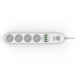prelungitor ldnio se4432, 4 prize, 4 x usb-a, pd quick charge, 17w, 2m