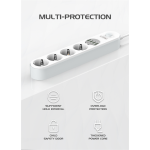 prelungitor ldnio se4432, 4 prize, 4 x usb-a, pd quick charge, 17w, 2m