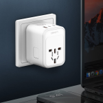 adaptor priza international gan ldnio z8, 1xusb, 2xusb-c, incarcare rapida, 45w