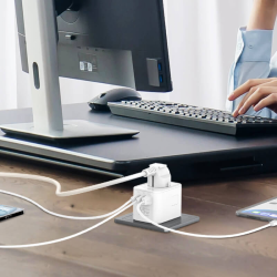 adaptor priza international gan ldnio z8, 1xusb, 2xusb-c, incarcare rapida, 45w