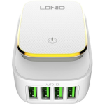 incarcator retea cu functie de lumina de noapte ldnio a4405, 3x usb, 22w