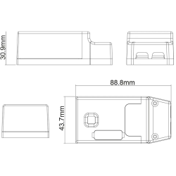 releu rovo erc603 kinetic, 2 canale, 2x5a