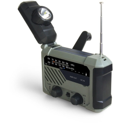 lanterna led multifunctionala cu radio superfire yj01, incarcare solara sau manuala (dinam), power bank, 100lm, 2000mah, incarca