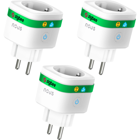 set 3 prize inteligenta wifi nous a7z,16a - zigbee 3.0, monitorizare consum, compatibila alexa google