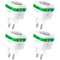 set 4 prize inteligenta wifi nous a7z,16a - zigbee 3.0, monitorizare consum, compatibila alexa google