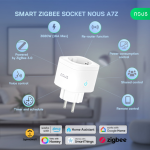 set 4 prize inteligenta wifi nous a7z,16a - zigbee 3.0, monitorizare consum, compatibila alexa google