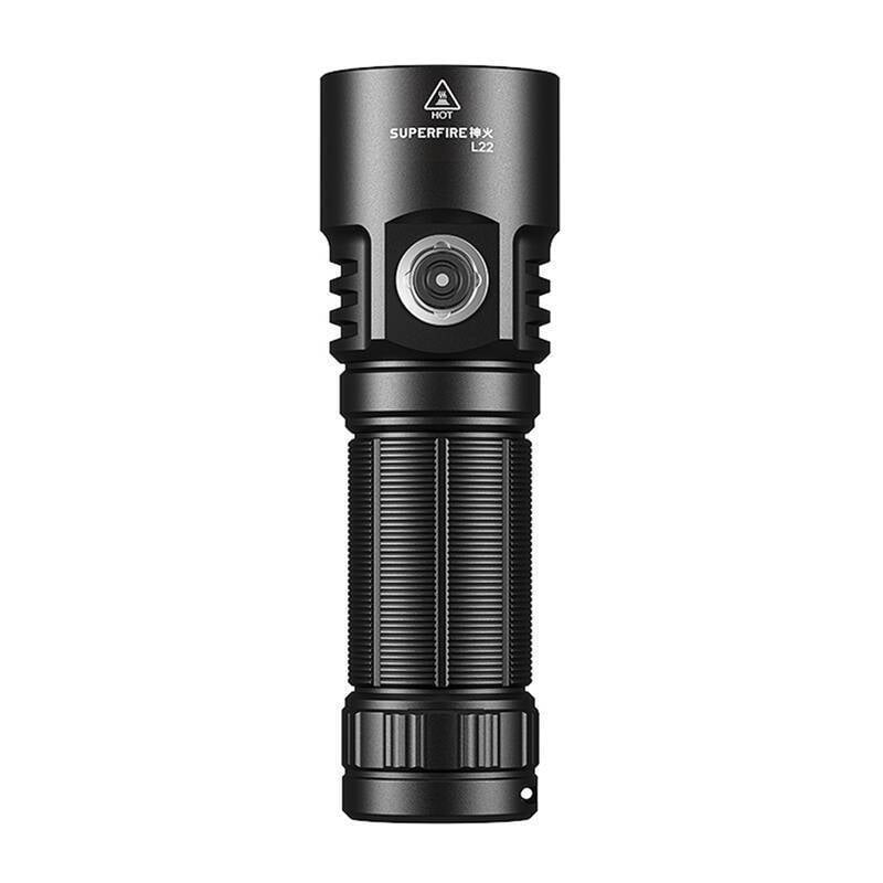 lanterna led superfire l22, 5000lm, 300m, 60w, ip44