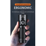 lanterna led superfire l22, 5000lm, 300m, 60w, ip44