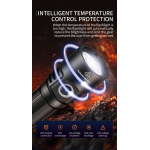 lanterna led superfire l22, 5000lm, 300m, 60w, ip44