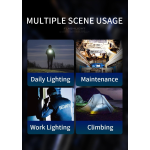 lanterna led superfire l22, 5000lm, 300m, 60w, ip44