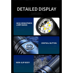 lanterna led superfire l22, 5000lm, 300m, 60w, ip44