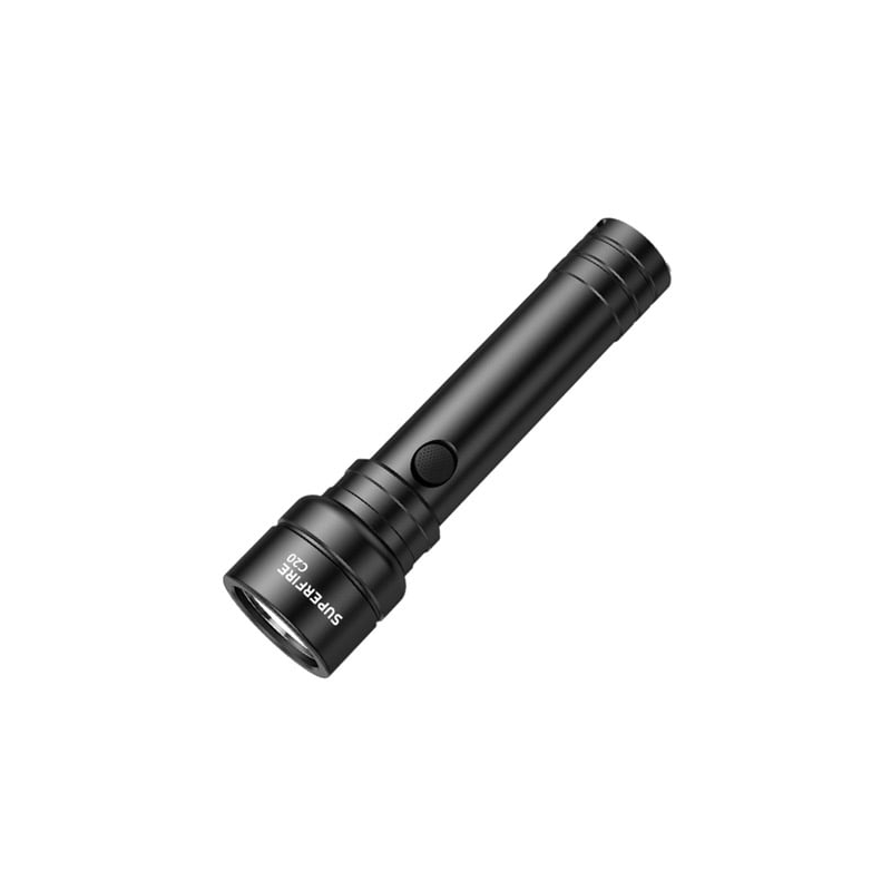 lanterna led superfire c20, 1100lm, 240m, incarcare usb-c, negru