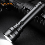 lanterna led superfire c20, 1100lm, 240m, incarcare usb-c, negru