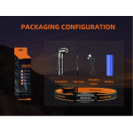 lanterna multifunctionala led supfire g19-s, usb-c, 360lm, 160m, prindere magnetica