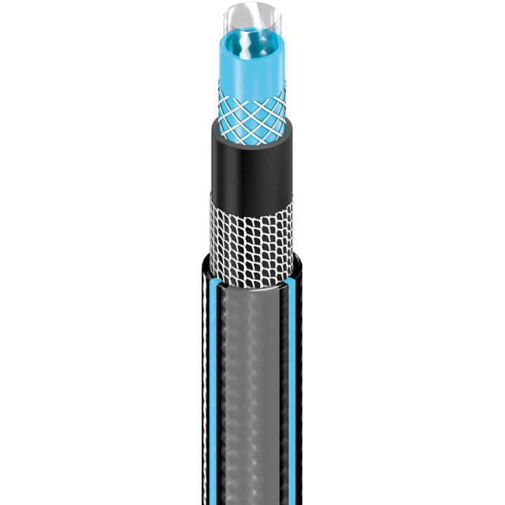 furtun pentru gradina cellfast hobby cu 6 straturi, 1 2  , armat, 25m, protectie uv, antirasucire - resigilat