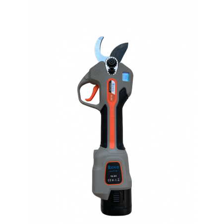 foarfeca electrica pentru gradina rovo fv2 pro, motor brushless, 2 acumulatori 2000mah, diametru 30mm, valiza de transport