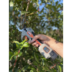 foarfeca electrica pentru gradina rovo fv2 pro, motor brushless, 2 acumulatori 2000mah, diametru 30mm, valiza de transport