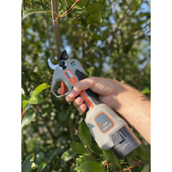 foarfeca electrica pentru gradina rovo fv2 pro, motor brushless, 2 acumulatori 2000mah, diametru 30mm, valiza de transport