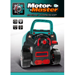 set reparatie motor auto mecanic rovo 977a, sunete, lumini, telecomanda, claxon, schimbator viteze, 61 piese, 47cm