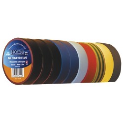 Benzi izolatoare, Banda izolatoare PVC 19 / 20m amestec de culoare EMOS 10buc -1, dioda.ro