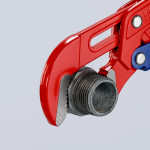 Clește pentru țevi cu fălci încovoiate