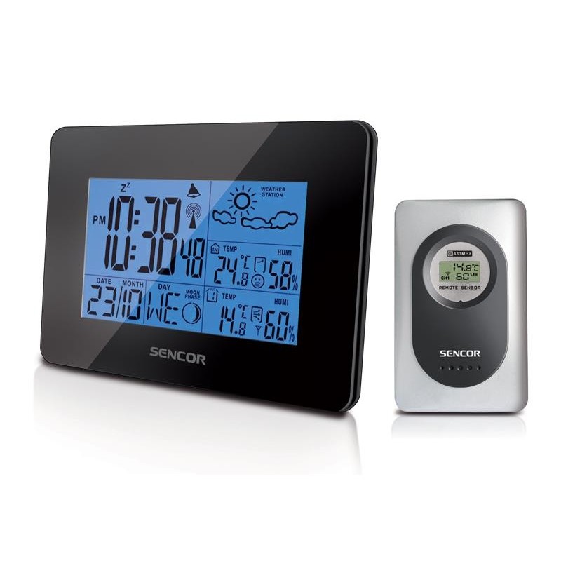 Stații meteo, Stație meteo SENCOR SWS 51 Negru -1, dioda.ro