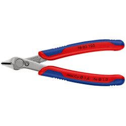 Cleste sfic electronisti Knipex Super Knips ESD cu tais fara tesire cap slefuit si maner multicomponent 125 mmKnips®