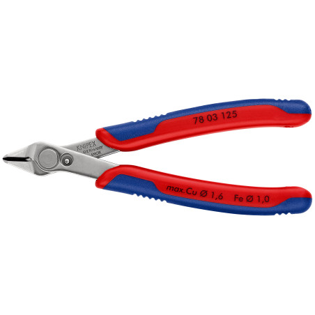 Cleste sfic electronisti Knipex Super Knips ESD cu tais fara tesire cap slefuit si maner multicomponent 125 mmKnips®