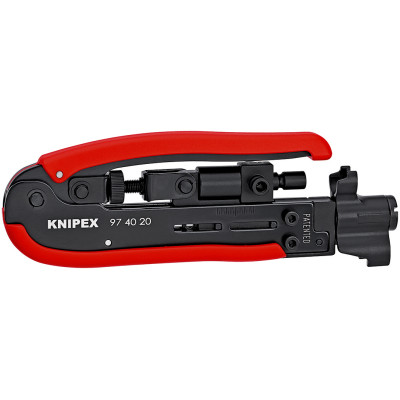 Cleste de compresiune  mufe F, BNC şi RCA pentru cabluri RG 59 / 6 / 11. 97 40 20 SB  Knipex