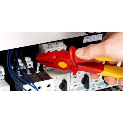 Clește KNIPEX Izolat din Plastic pentru Montaj Contoare, VDE-40°C Pentru montajul și blocarea contoarelor. Clasa C