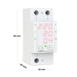 
                
    releu de protectie tensiune si control al curentului, zubr, monofazat, mf2-40
            