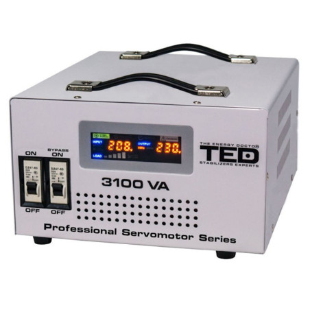 stabilizator tensiune servomotor 3100va ted electric