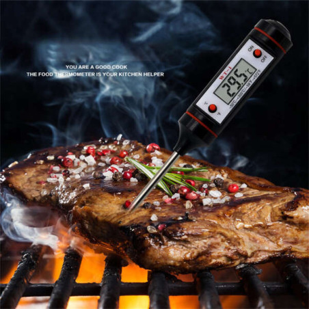 Termometru digital pentru carne citire rapidă 2s TempKing sondă inox precis