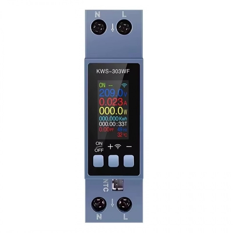 Siguranta inteligenta Sinotimer, wifi, tuya, tensiune/curent/putere/kwh/pf/hz/multifunctional, 0,96 inch dd
voltmetru inteligent sinotimer, wifi, tuya, tensiune/curent/putere/kwh/pf/hz/multifunctional, 0,96 inch dd
