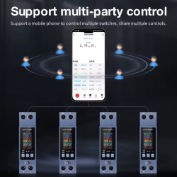 
                
    voltmetru inteligent sinotimer, wifi, tuya, tensiune/curent/putere/kwh/pf/hz/multifunctional, 0,96 inch dd