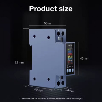 
                
    voltmetru inteligent sinotimer, wifi, tuya, tensiune/curent/putere/kwh/pf/hz/multifunctional, 0,96 inch dd
