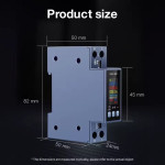 Siguranta inteligenta Sinotimer, wifi, tuya, tensiune/curent/putere/kwh/pf/hz/multifunctional, 0,96 inch dd
voltmetru inteligent sinotimer, wifi, tuya, tensiune/curent/putere/kwh/pf/hz/multifunctional, 0,96 inch dd