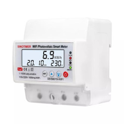 
                
    contor de energie sinotimer, wifi bidirectional, 100a, pentru panouri fotovoltaice, intrerupator monofazat