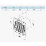 
                
    ventilator vents 125dt, cu timer, diametru 125m, debit 180 mc/h
            