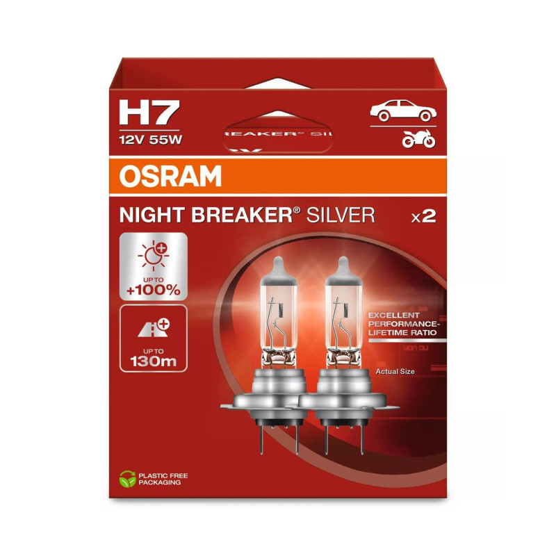 
                
    set 2 becuri auto cu halogen osram h7 night breaker silver +100%,55w, 12v
            