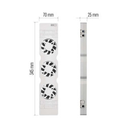 ventilator pod radiator mono, bily