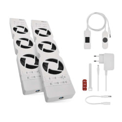 ventilator pod radiator duo, bily