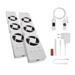 ventilator pod radiator duo, bily