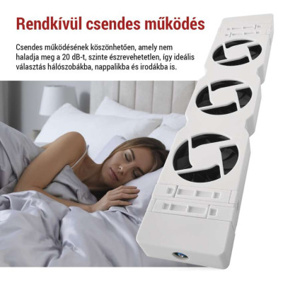 ventilator pod radiator duo, bily