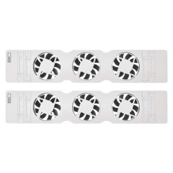 ventilator pod radiator duo, bily