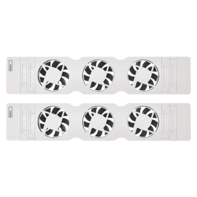 ventilator pod radiator duo, bily