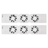 ventilator pod radiator duo, bily