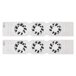 ventilator pod radiator duo, bily